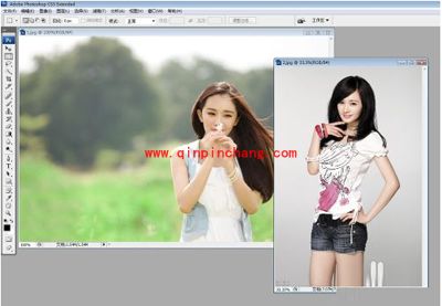 ps怎么把两张图片合成一张?