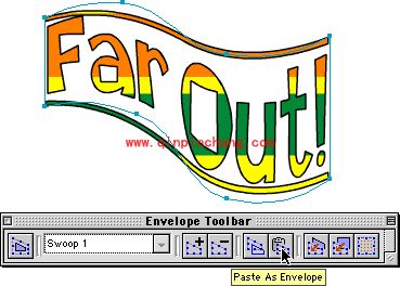 FreeHand教程之创建带透视效果的变形封套
