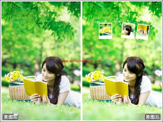 美图秀秀教程：制作可爱的衣夹照片