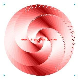 Freehand MX教程之挤压工具做图案技巧