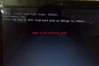 重启电脑时提示cannot load file解决办法