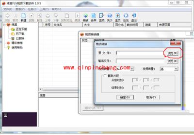 用维棠flv视频下载软件转换视频格式的教程