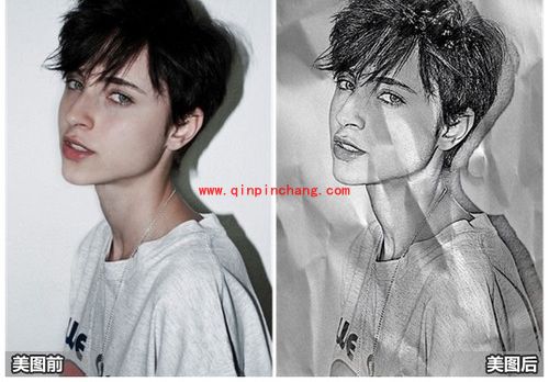 美图秀秀素描特效的使用教程