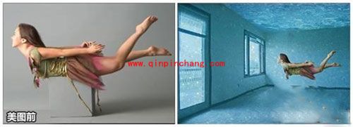 美图秀秀新技能get！高难度游泳潜水照轻松得