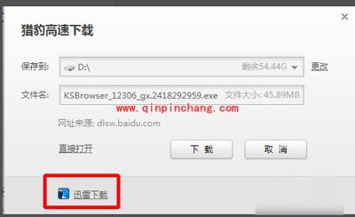 猎豹浏览器设置为迅雷下载的方法