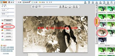 可牛影像怎么制作怀旧艺术照