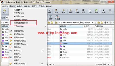 Beyond Compare在新视图中比较子文件夹方法