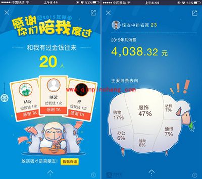 支付宝2015年度账单怎么查