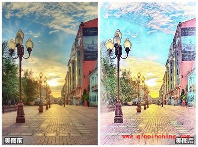 风景照变身彩色铅笔画，美图秀秀轻松实现