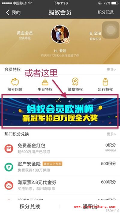 支付宝欧洲杯赢百万现金方法