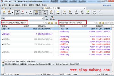 Beyond Compare比较不同名称子文件夹方法