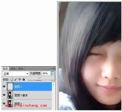 PS手绘图处理教程之绘出清晰的发丝