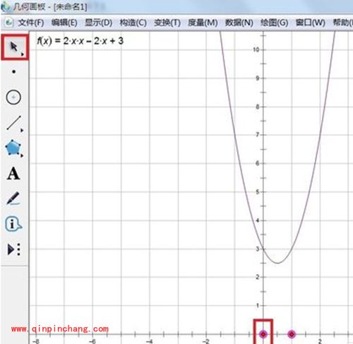 画图软件几何画板画二次函数教程