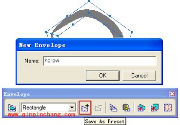 Freehand教程之创建精美的空心封套图案