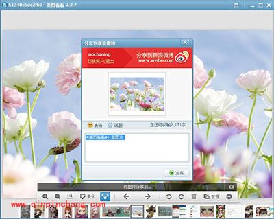 用美图看看与粉丝共享早春风光