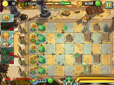 植物大战僵尸2中埃及第六关卡的通关守则