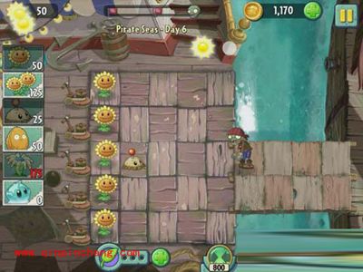 植物大战僵尸2中海盗湾第6关过关秘籍