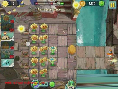 植物大战僵尸2中海盗湾第6关过关秘籍