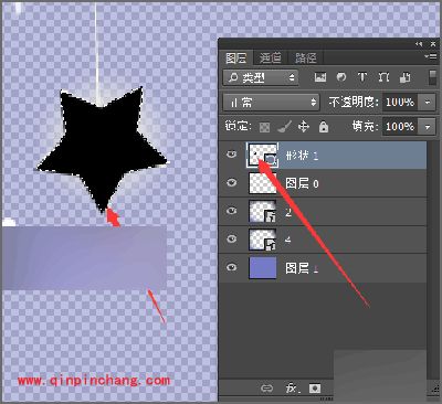 photoshop制作发光的五角星星教程