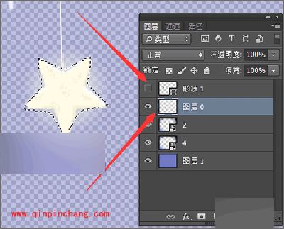 photoshop制作发光的五角星星教程