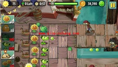 植物大战僵尸2:海盗湾首关怎么过?