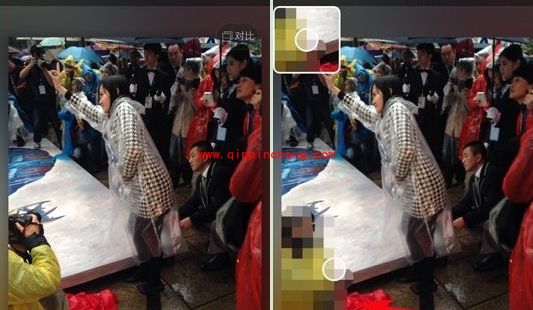 手机美图秀秀巧用马赛克工具修图