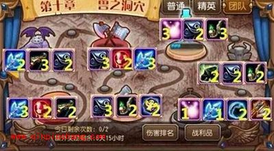 刀塔传奇团队副本掉落一览