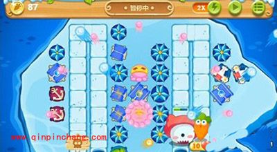 保卫萝卜2冰岛主题第132关的通关方法