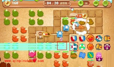 保卫萝卜2第76关炮塔布局图