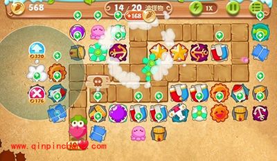 保卫萝卜2第76关炮塔布局图