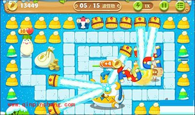 保卫萝卜2第100关炮塔布局图