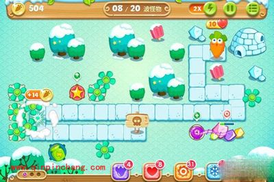 保卫萝卜2极地主题第10关图文攻略