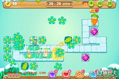 保卫萝卜2极地主题第10关图文攻略