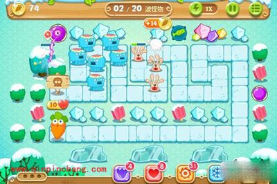 保卫萝卜2第7关炮塔布阵图