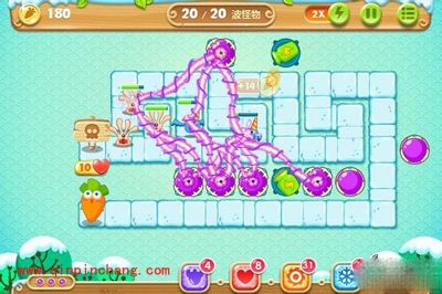 保卫萝卜2第7关炮塔布阵图