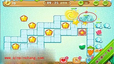 保卫萝卜2极地主题第6关炮塔布阵图