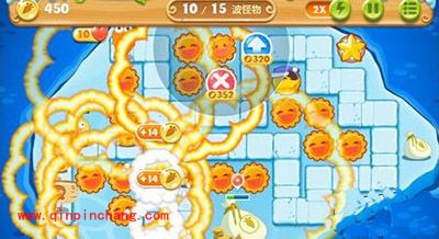 保卫萝卜2冰岛主题第130关通关攻略