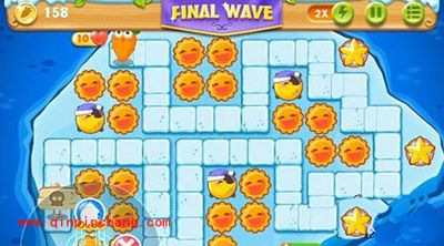 保卫萝卜2冰岛主题第130关通关攻略