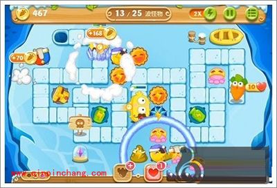 保卫萝卜2浮冰主题第107关过关攻略