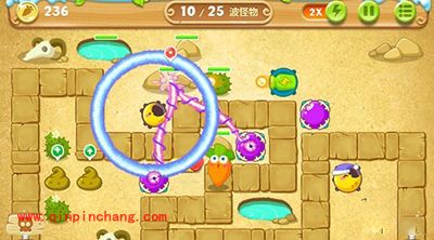 保卫萝卜2第67关通关步骤