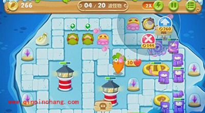 保卫萝卜2冰岛主题118关通关攻略