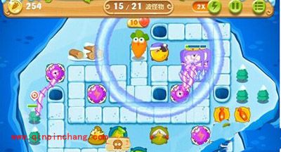 保卫萝卜2冰岛主题第131关额外任务的完成攻略