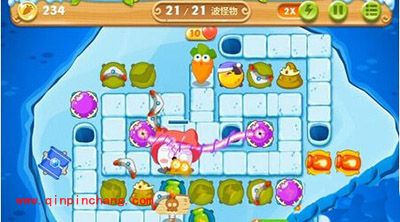 保卫萝卜2冰岛主题第131关额外任务的完成攻略