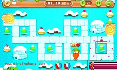 保卫萝卜2雪地主题第81关图文攻略