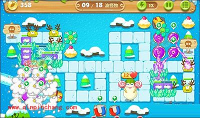 保卫萝卜2雪地主题第81关图文攻略