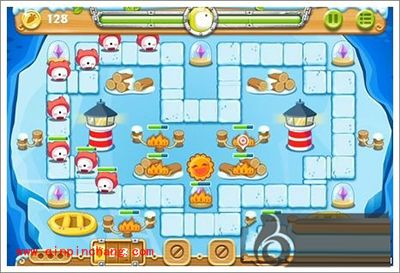 保卫萝卜2浮冰主题第110关通关攻略