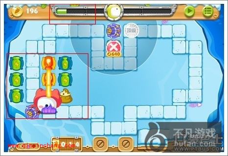 保卫萝卜2浮冰主题第110关通关攻略