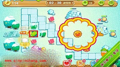 保卫萝卜2极地主题第5关通关步骤详解