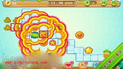 保卫萝卜2极地主题第5关通关步骤详解