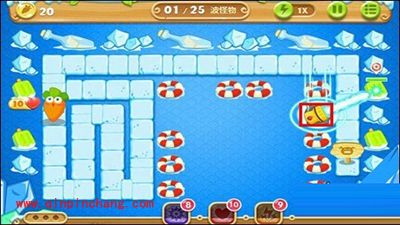 保卫萝卜2攻略:冰川主题第35关